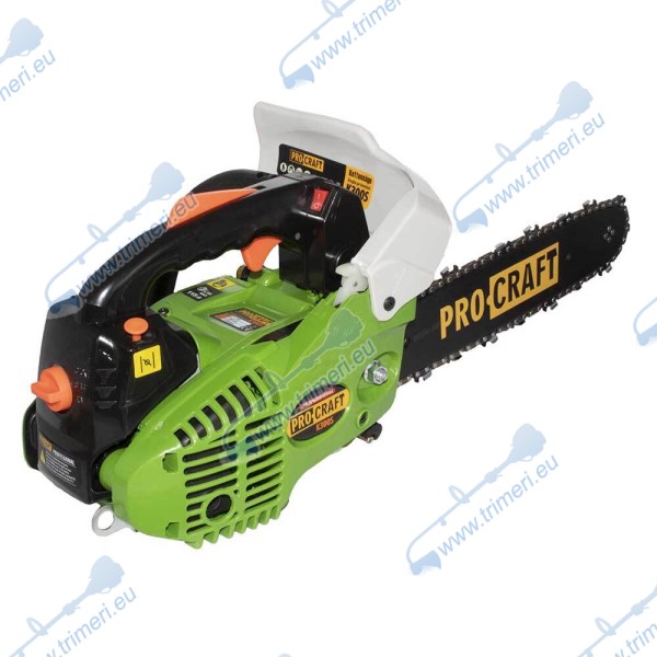 Бензинова мини резачка за дърва PROCRAFT K300S, 25 куб.см., 1.5HP, 30 см шина